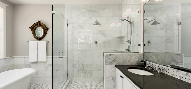 bathroom shower door installation in Warrenville